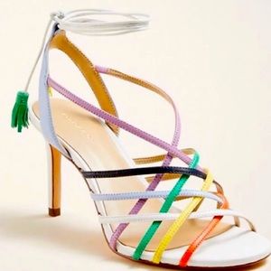 Ann Taylor Strappy Rainbow High Heels Sandals